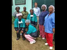 Dr. Timothy Flanagan, MD, poses with medical staff at the Sr. Barbara-Ann Memorial Health Center in Monrovia, Liberia. Photo courtesy of Dr. Timothy Flanagan.