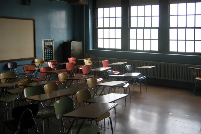 Empty Classroom Credit Dystopos via Flickr CC BY NC 20 CNA 2 4 15