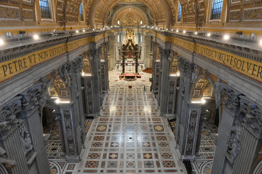 Triduum liturgies took place in an empty St. Peter's Basilica due to the pandemic. ?w=200&h=150