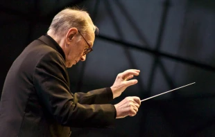 Ennio Morricone.   Gonzalo Tello / Cancha General via Flickr (CC BY 2.0).