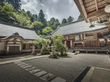 Enryaku-ji, a Tendai Buddhist monastery near Kyoto, Japan, where the interreligious prayer meeting is being held. 