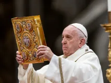 Pope Francis celebrates Mass on Epiphany in St. Peter's Basilica Jan. 6, 2020. 