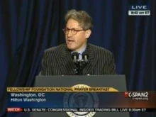 Eric Metaxas speaks at the National Prayer Breakfast in Washington D.C. 