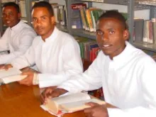 Eritrean seminarians at study in Asmara. 