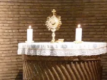 Eucharistic Adoration. 