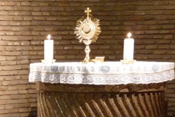 Eucharistic Adoration Credit Matthew Rarey CNA CNA World Catholic News 11 6 12