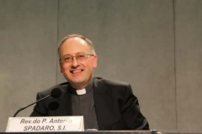 Father Antonio Spardaro Press Conference April 5 2013 Credit Stephen Driscoll EWTN