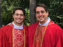 Father Connor (left) and Father Peyton Plessala. Courtesy photo.
