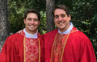 Father Connor (left) and Father Peyton Plessala. Courtesy photo. 