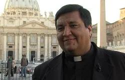 Fr. Fabian Baez speaking with CNA in St. Peter's Square, Jan. 16. ?w=200&h=150