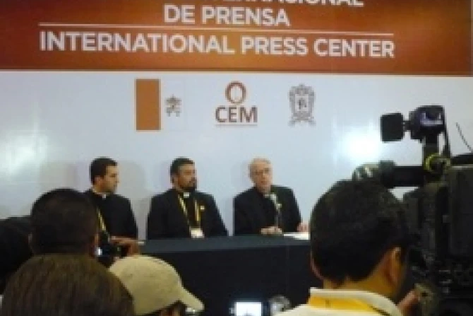 Father Federico Lombardi at press conference in the Hotsson Hotel in Leon March 23 2012 CNA World Catholic News 3 24 12