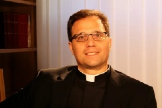 Father Geno Sylva April 12 2013 Interview at the Pontifical Council for the New Evangelization Credit Alan Holdren CNA CNA 4 12 13
