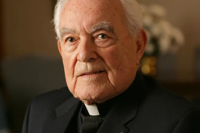 Father Theodore Hesburgh CSC credit the University of  Notre Dame 1 CNA
