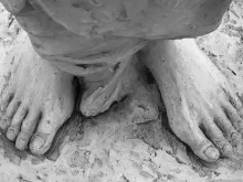 Feet of Jesus Christ. 