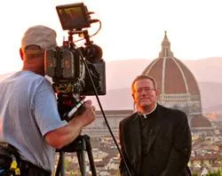 Fr. Robert Barron films the Catholicism Project on location in Florence, Italy ?w=200&h=150