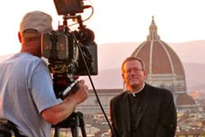 Filming of the Catholicism Project with Fr Robert Barron 3 CNA World Catholic News 8 11 11