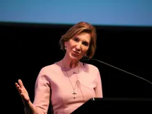 Carly Fiorina addresses the 2018 Principled Entrepreneurship conference in Washington, D.C. 