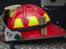 Firefighter helmet. 