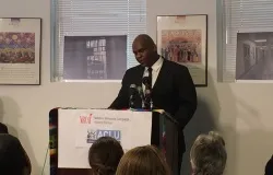 Five Mualimm-ak of the New York Campaign for Alternatives to Isolated Confinement speaks about solitary confinement in Washington, D.C., Feb. 25, 2014. ?w=200&h=150