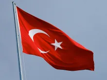 Flag of Turkey. 