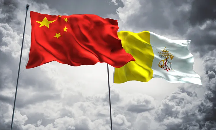 Flags of China and Vatican City Credit FreshStock Shutterstock CNA