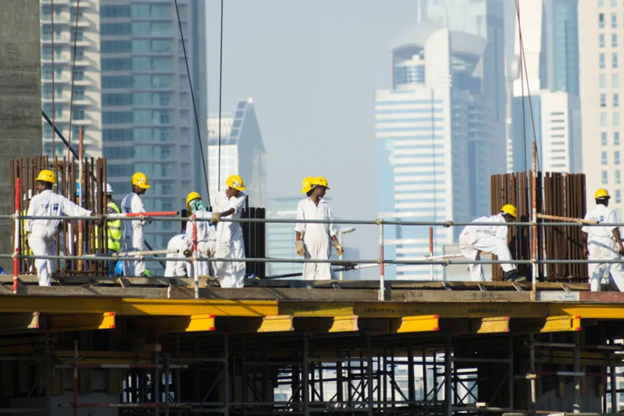 Foreign workers in Dubai, UAE, in December 2013. ?w=200&h=150