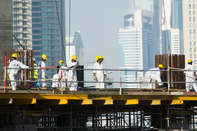 Foreign workers in Dubai UAE in December 2013 Credit LongJon Shutterstock CNA