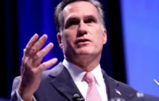 Former Governor Mitt Romney of Massachusetts speaking at CPAC 2011 in Washington, D.C.   Gage Skidmore (CC BY-SA 2.0).