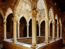 Fortified monastery of Abbey Lérins-Cannes built circa the 14th century. 