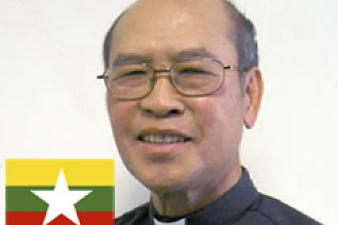 Fr Alexander Pyone Cho Flag of Myanmar 2 CNA US Catholic News 12 3 10