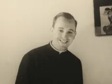 A young Fr. Jorge Mario Bergoglio. 