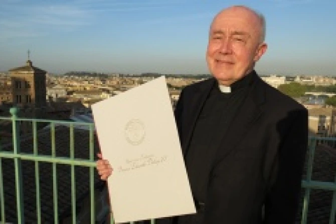 Fr Brian Daley Ratzinger Award winner on Oct 20 2012 Credit Alan Holdren CNA 3 CNA500x320 US Catholic News 10 22 12