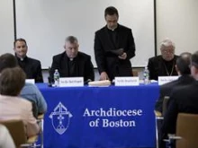 Fr. Bryan Parrish, the representative of Cardinal O'Malley, speaks at the opening of the cause of canonization of Fr. Joseph Muzquiz. Courtesy of Opus Dei