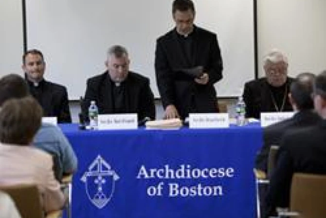 Fr Bryan Parrish the representative of Cardinal OMalley speaks at the opening of the cause of canonization of Fr Joseph Muzquiz Courtesy Opus Dei CNA US Catholic News 6 9 11