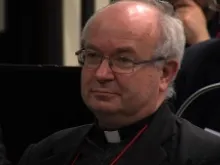 Fr. Denis Duval participates in a conference on education and the New Evangelization on Jan. 31, 2014 