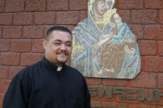 Fr Faitau Lemantu   American Samoa Pago Pago  Photo Credit Antonio Gonsalves CNA