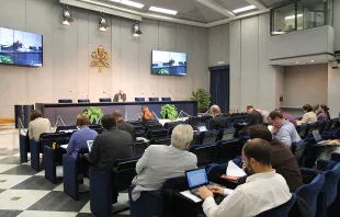 A press briefing at the Vatican Press Office, Oct. 20, 2014.   Bohumil Petrik/CNA.