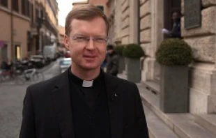 Fr. Hans Zollner, S.J. speaks with CNA in Rome, March 25, 2014.   Andreas Dueren/CNA