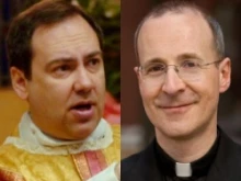 Fr. John Zuhlsdorf and Fr. James Martin, SJ.