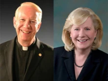 Fr. Michael Manning and Nancy Kotowski