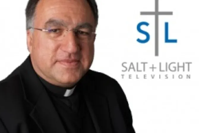 Fr Thomas Rosica SALT  LIGHT Television logo CNA US Catholic News 11 29 12