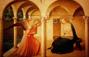 The Annunciation by Fra Angelico (public domain) via Wikimedia Commons. 