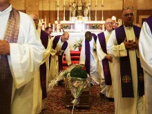 The funeral Mass of Father Gabriele Amorth, said at Santa Maria Regina degli Apostoli Alla Montagnola, Sept. 19, 2016. 