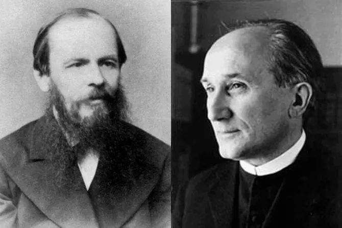 Fyodor Dostoyevsky left and Romano Guardini right Credit Public Domain via Wikimedia Commons CNA 11 13 15