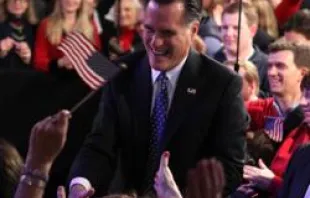 Mitt Romney greets supporters at Southern New Hampshire University on January 10, 2012 in Manchester, New Hampshire.   Justin Sullivan/Getty Images News/Getty Images
