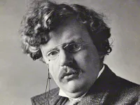 G. K. Chesterton, by Ernest Herbert Mills, 1909_Public Domain_CNA