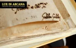 Galileo Galilei's signature in one of the Lux in Arcana displays. ?w=200&h=150
