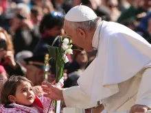 Pope Francis at the General Audience on March 18, 2015. 