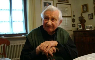 Msgr. Georg Ratzinger.   Paul Badde/EWTN.
