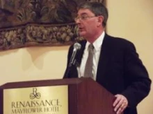 George Weigel speaks Feb. 7, 2012 at the 11th Annual William E. Simon Lecture